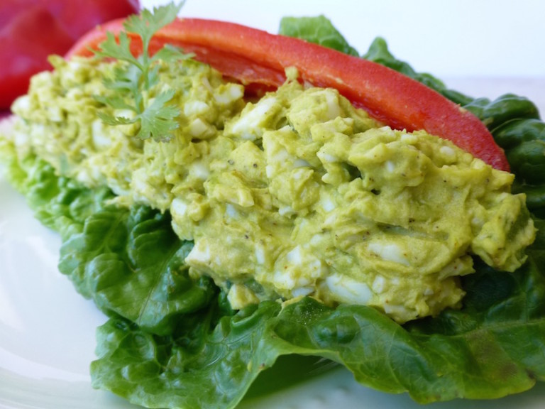 Avocado Egg Salad Lettuce Wraps - Vegetariant